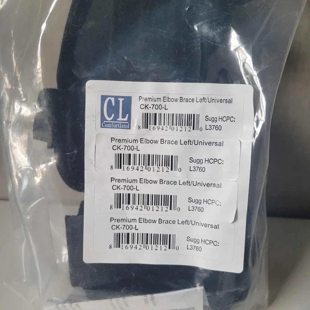 Comfortland CK-700-L Premium Elbow Brace - Left / Universal Fit - New in Bag